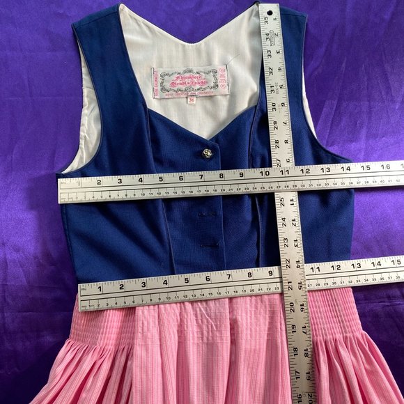 📌 Original traditional high-quality Bavarian Dirndl with Blouse and Apron - Picture 10 of 14